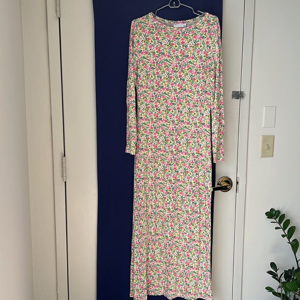 ASOS Floral Maxi Dress in Pink, Green and White - Picture 4 of 4